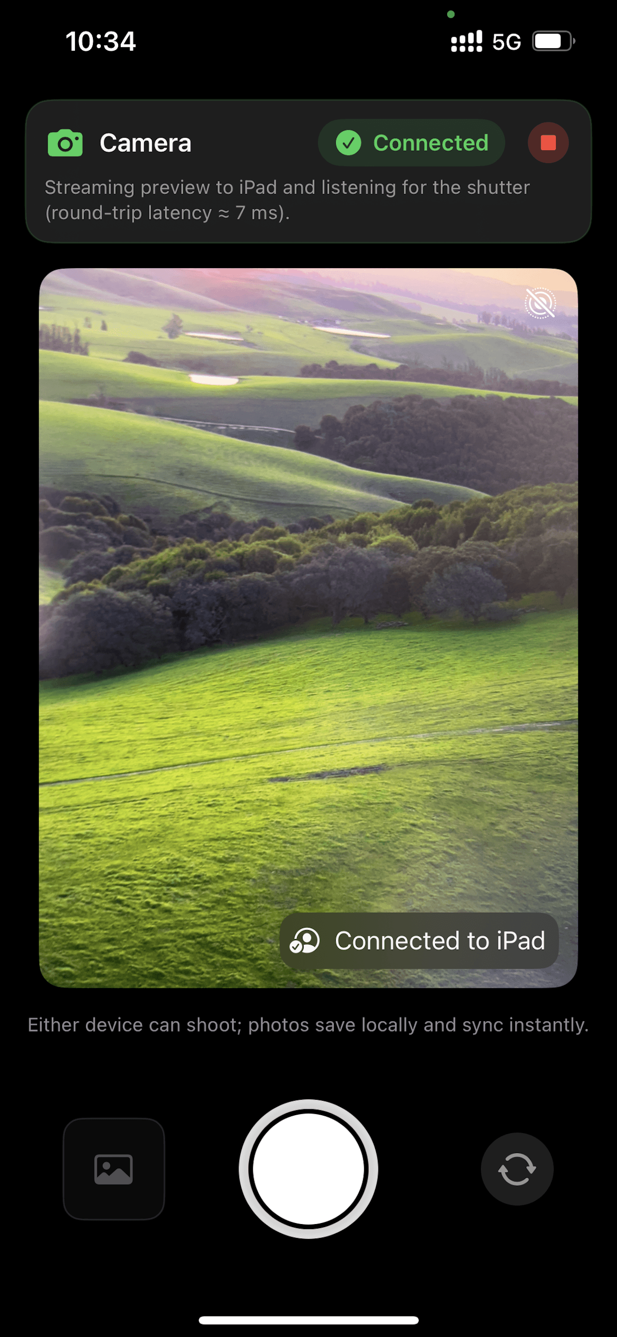 OneBeat camera preview