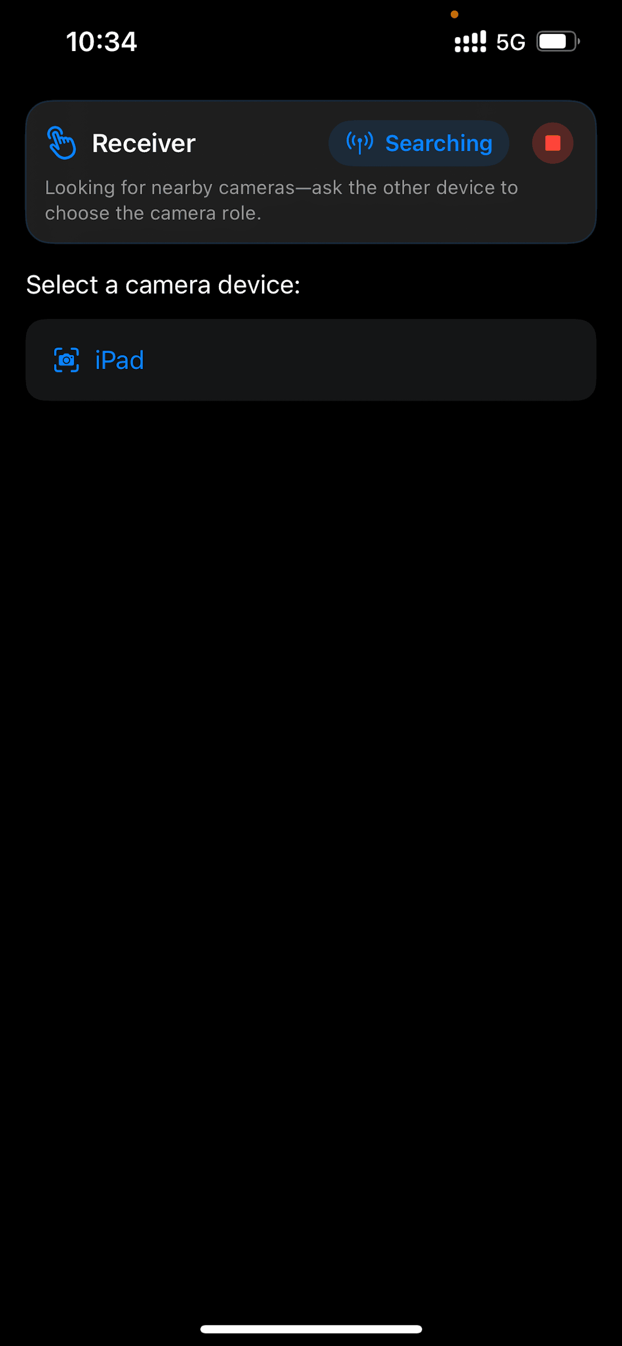 OneBeat search screen